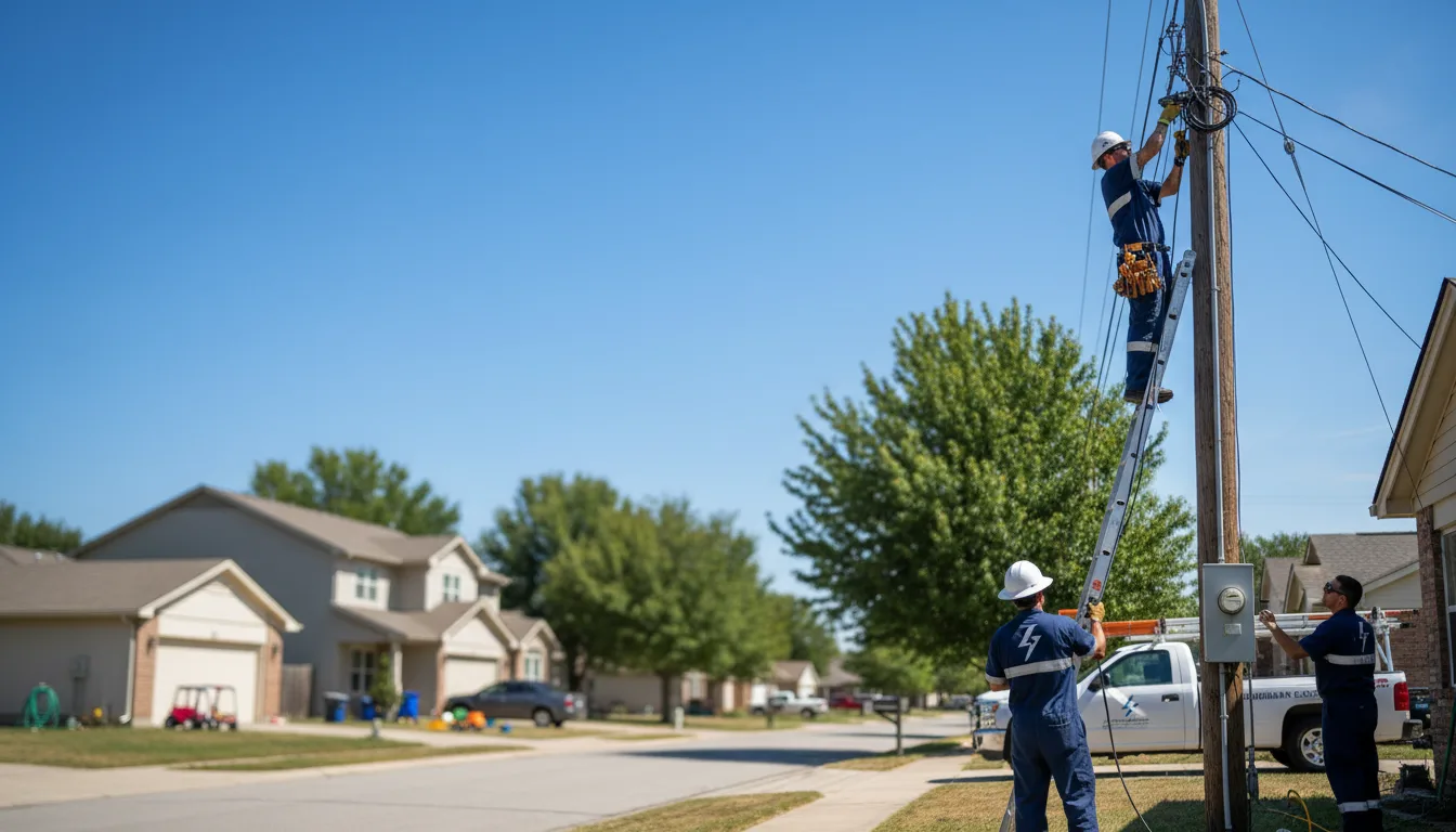 Residential electrician providing installation services in Argonia, KS